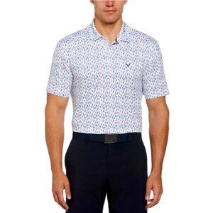 Callaway Golf Polo Shirt Moisture Wicking UV Protectuon Multi-Bird Medium NWOT